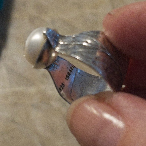 Silpada Nestled Ring | Pearl | Sz 7 - Picture 5 of 6